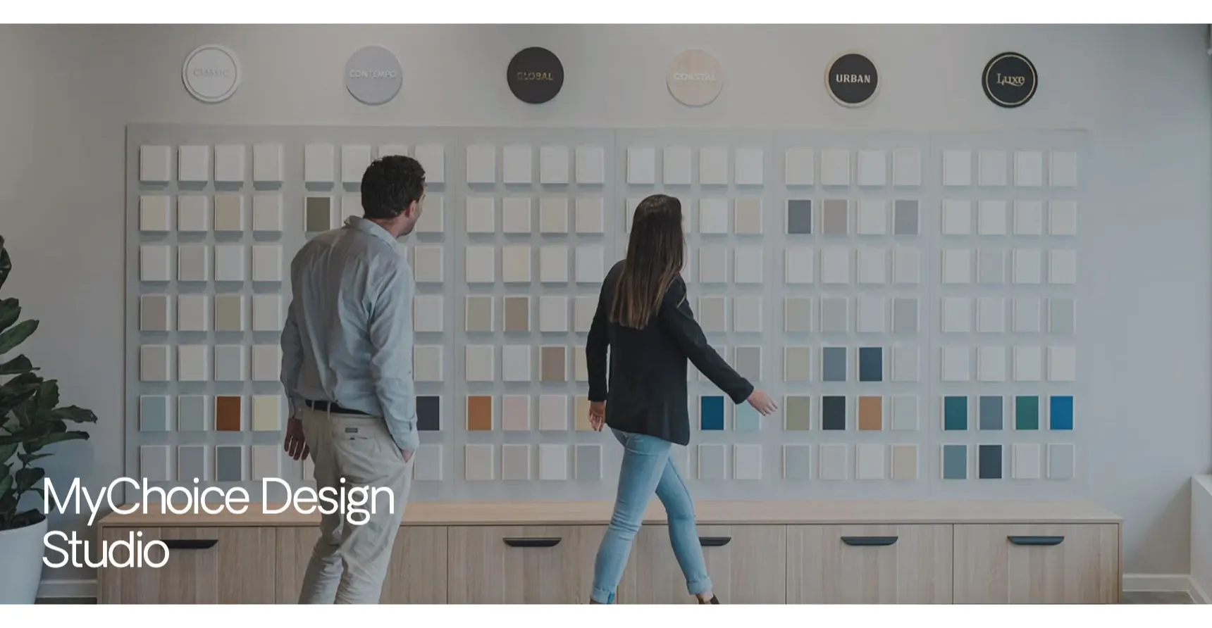 Weeks Homes MyChoice Design Studio webpage showing guided colour and finish selections